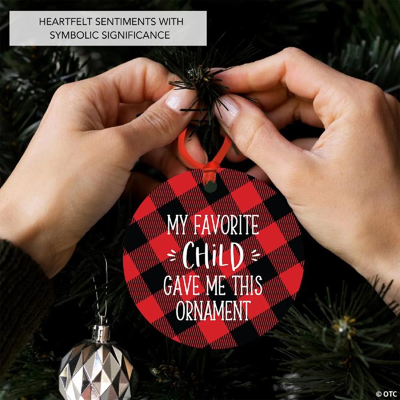 MDF Ornament My Favorite Child Gave Me | Oriental Trading