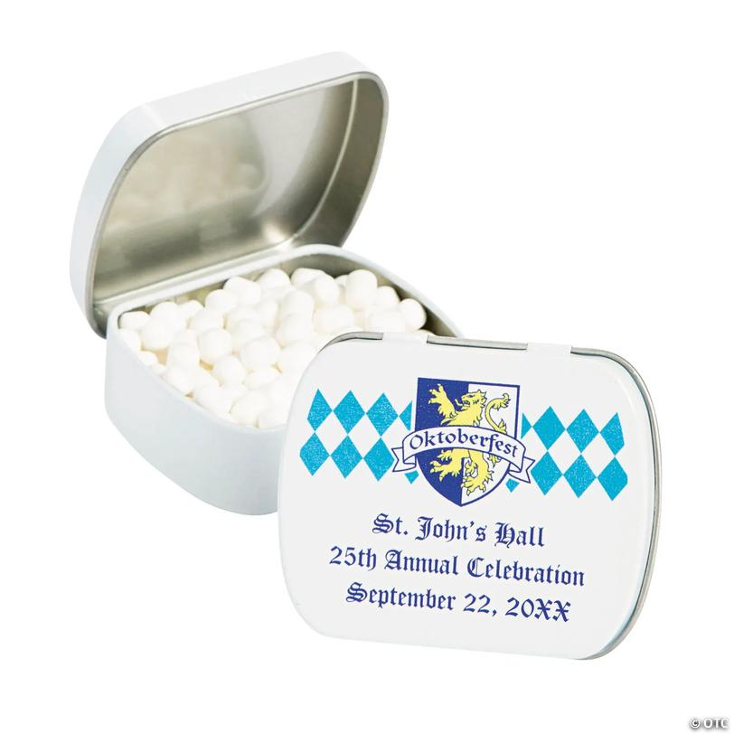 Personalized Oktoberfest Mint Tins - 24 Pc. Image