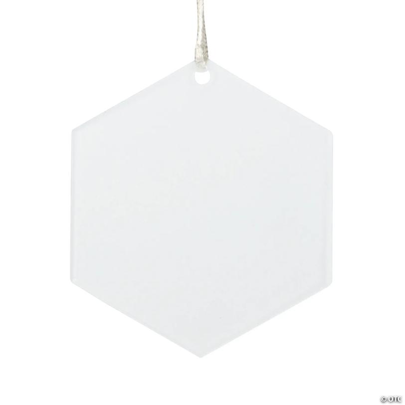 DIY Acrylic Hexagon Ornaments - 12 pc Image