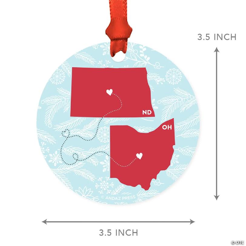 MDF Ornament Ohio and North Dakota