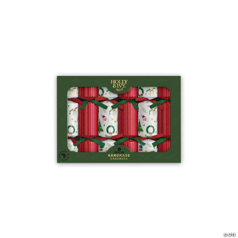 7" Holly &amp; Ivy Christmas Icons Petite Christmas Party Crackers - 6 Pc. Image