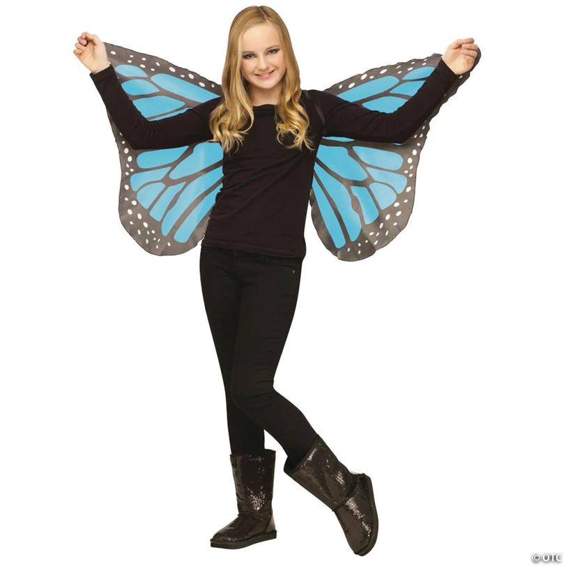 Soft Butterfly Wings for Children - Blue Image