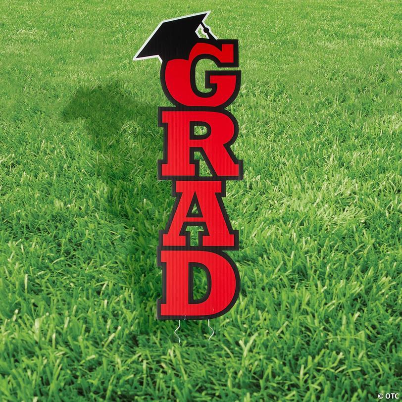11" x 30" Graduation Party Yard Stakes Image