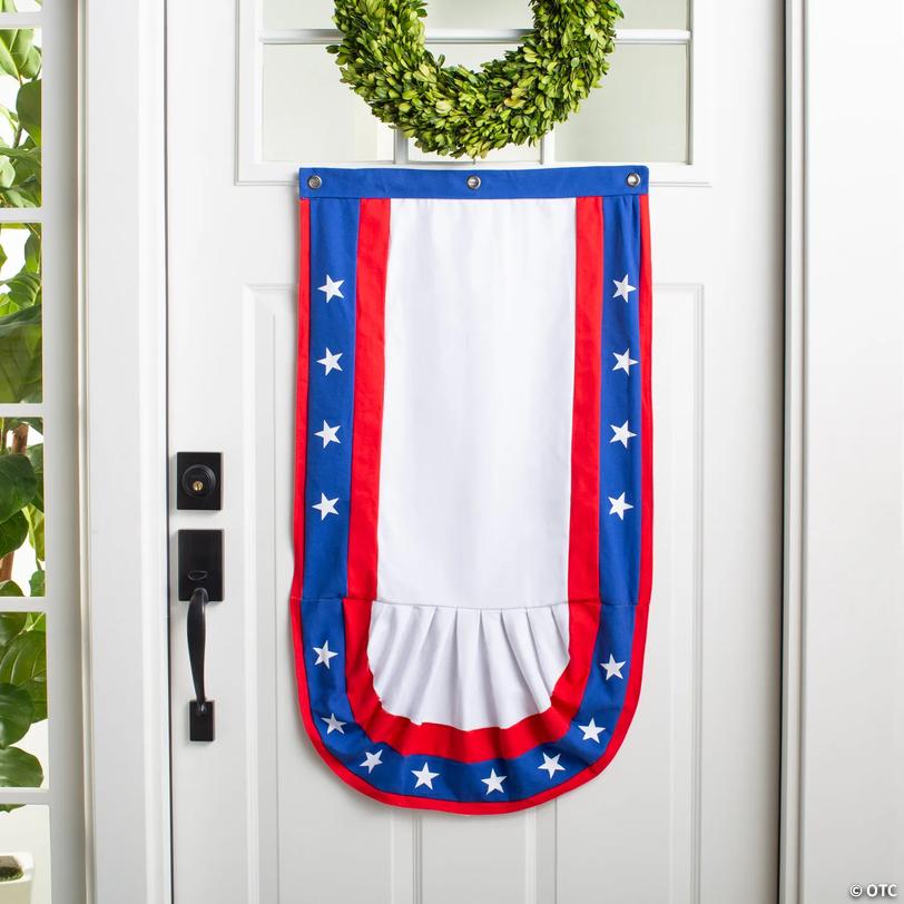 20" x 36" Vertical Patriotic Bunting Image