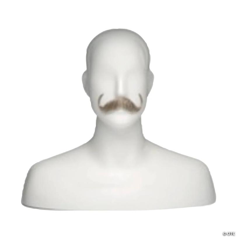Adults Human Hair English Mustache Light Chestnut Brown 8 Image