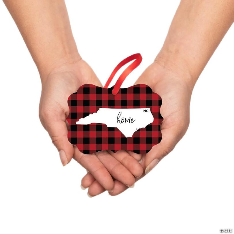 Plaid Fancy Frame Ornament South Carolina | Oriental Trading