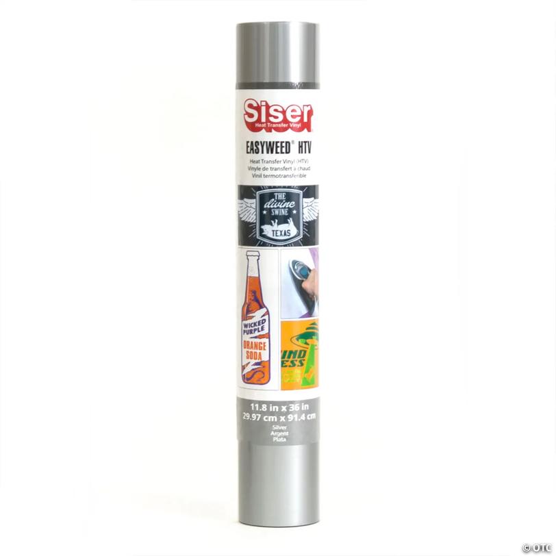SISER Easyweed HTV Heat Transfer Vinyl, 36", Silver Image