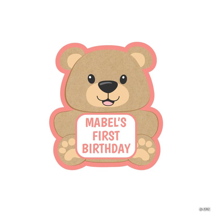 Bulk 144 Pc. Personalized Teddy Bear Favor Stickers Image