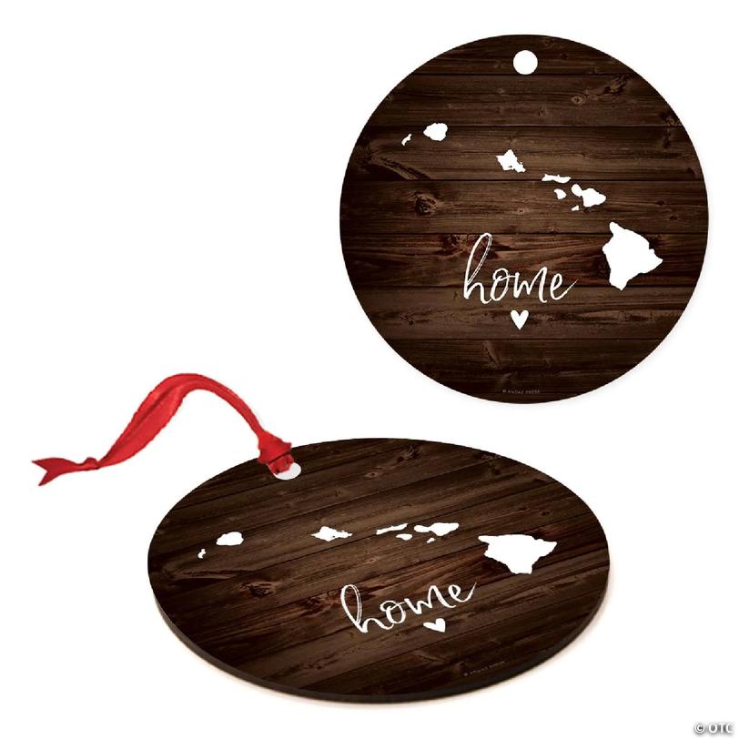 MDF Ornament Hawaii Home Dark Wood | Oriental Trading