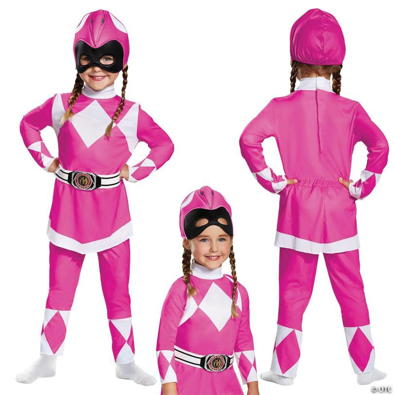 Girl’s Classic Power Rangers™ Pink Ranger Costume | Oriental Trading