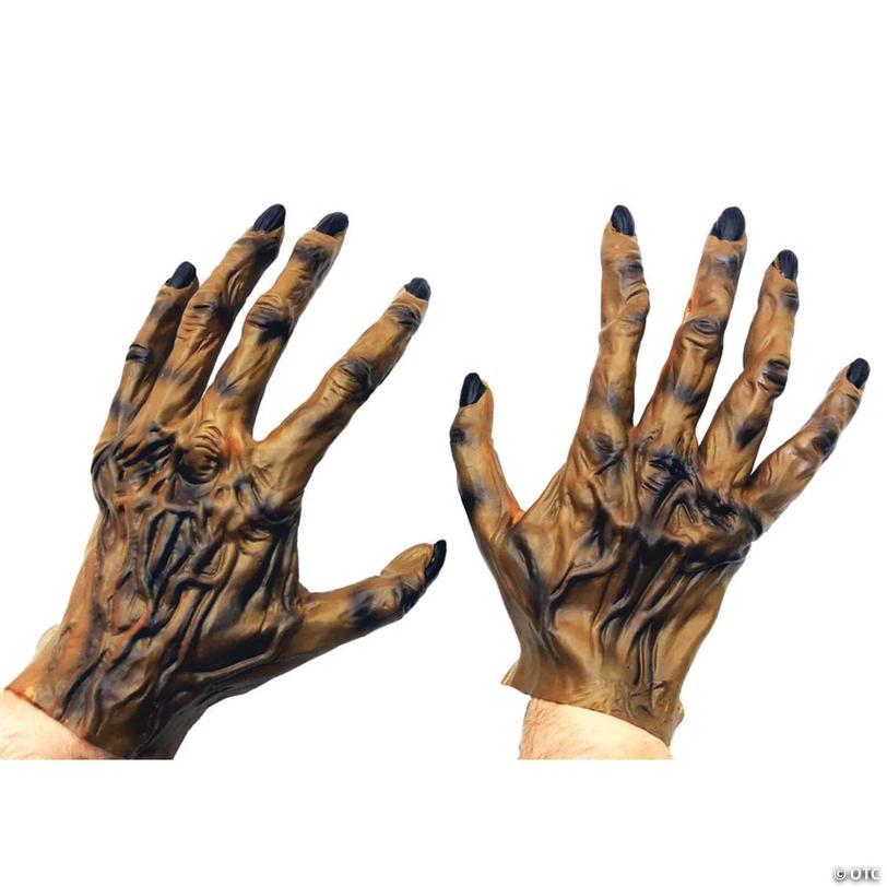 Adults Latex Werewolf Hands Costume Accessory Image