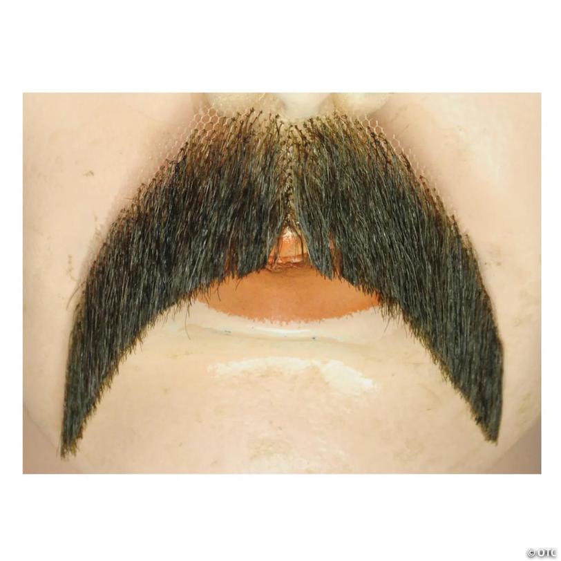 Adults Walrus Style Blended Fiber Mustache - Light Chestnut Brown 8 Image