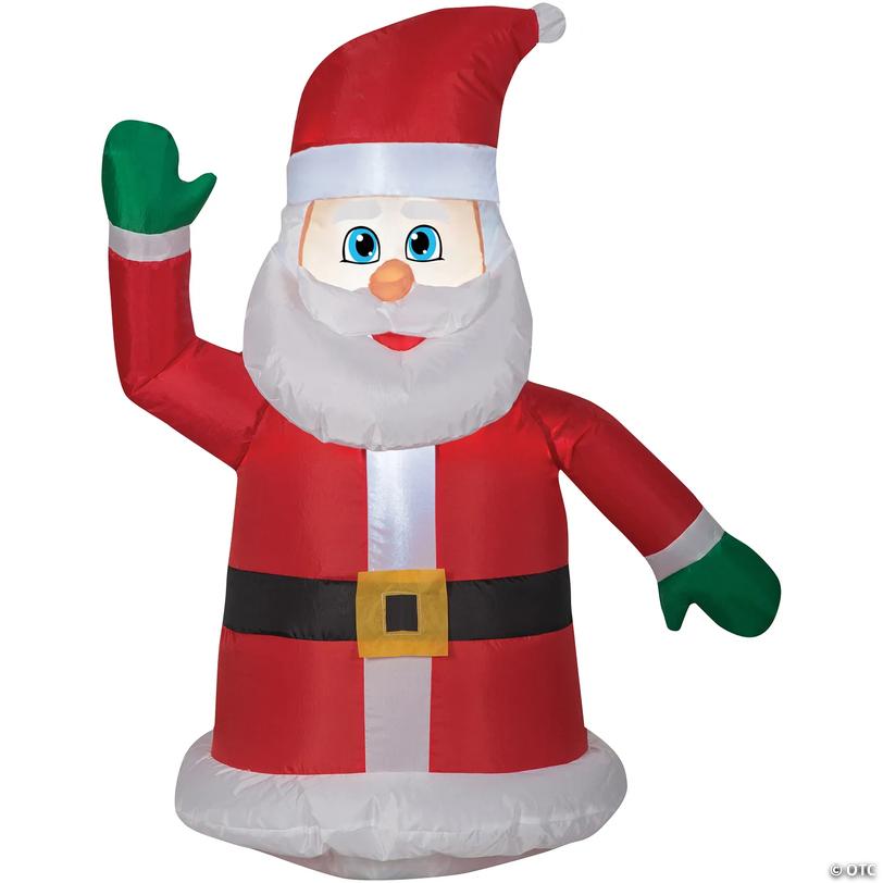 Airblown<sup>&amp;#174;</sup> Light-Up Santa Claus Car Buddy Inflatable Decoration - 3 ft Image