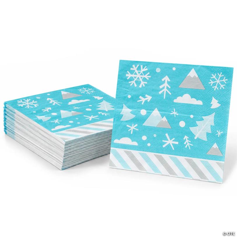 Bulk Winter Arctic Beverage Napkins &amp;#8211; 144 ct Image