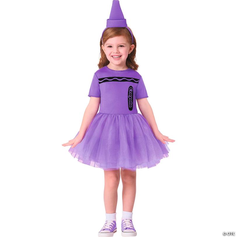 Toddler Crayola&amp;#174; Purple Crayon Dress Costume - 2T Image