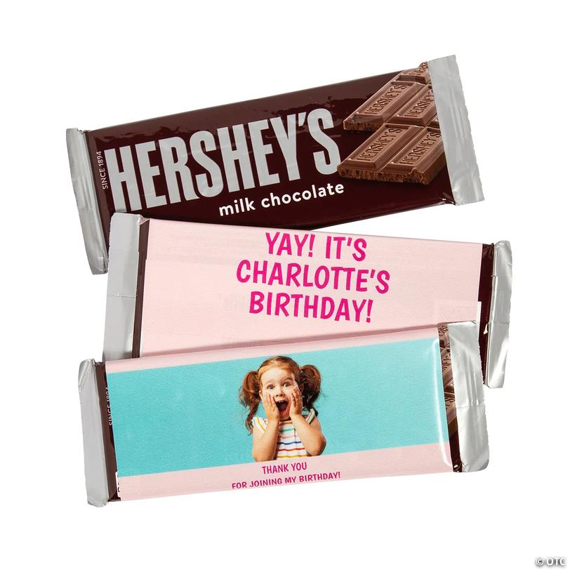 Custom Photo Birthday Candy Bar Labels - 12 Pc. Image