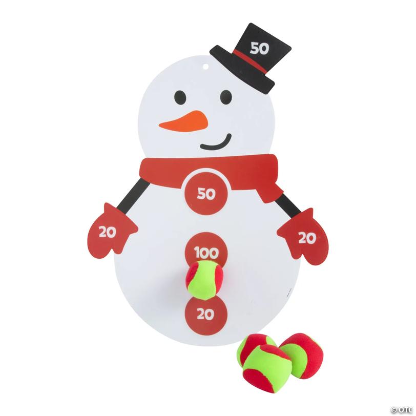 Snowman Dartboard with Grip Balls Game - 5 pc Image
