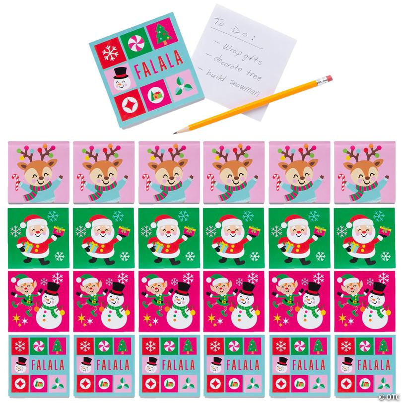 Sugar Rush Holiday Character Notepads - 24 pc Image