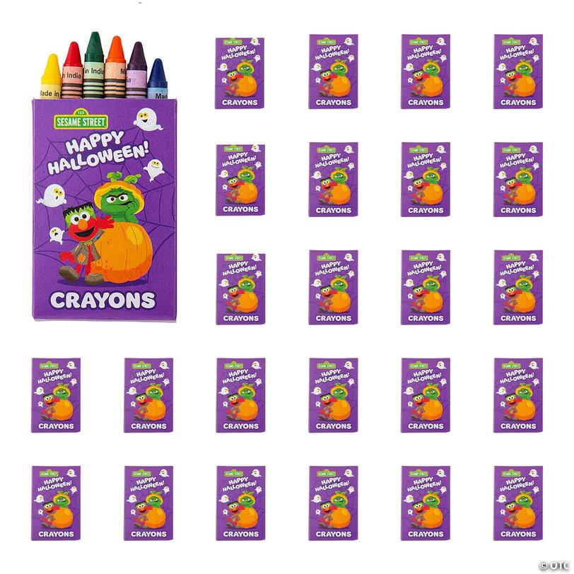 Sesame Street<sup>&amp;#174;</sup> Elmo &amp; Oscar the Grouch Halloween 6-Color Crayon Boxes - 24 pc Image