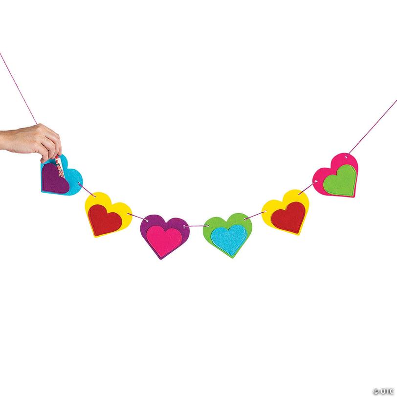 Valentine’s Day Countdown Garland - 2 Pc. - Discontinued