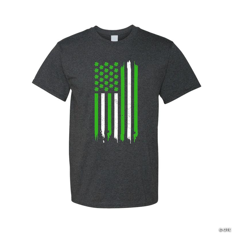 St. Patrick&amp;#8217;s Day Flag Adult&amp;#8217;s T-Shirt - 3XL Image