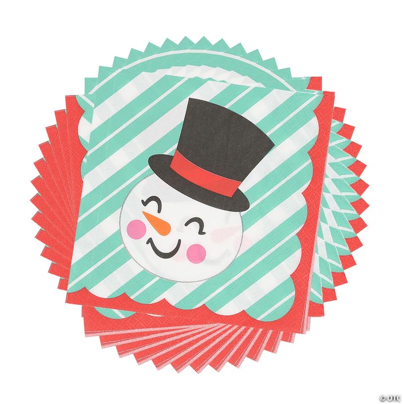 Sugar Rush Snowman Luncheon Napkins - 24 ct Image