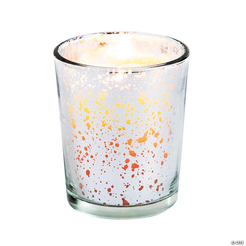 Silver Mercury Glass Votive Candle Holders - 12 Pc. Image