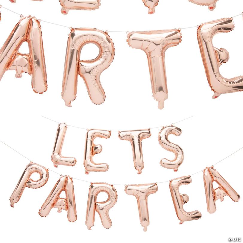 Lets Partea Mylar Balloon Garland Image