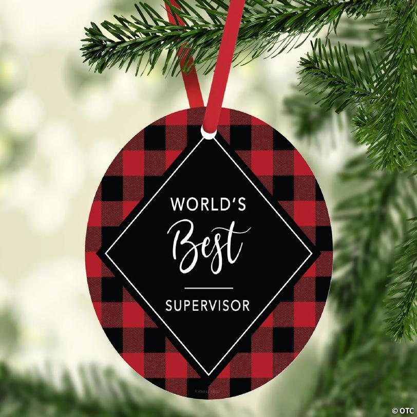 MDF Ornament Best Supervisor | Oriental Trading