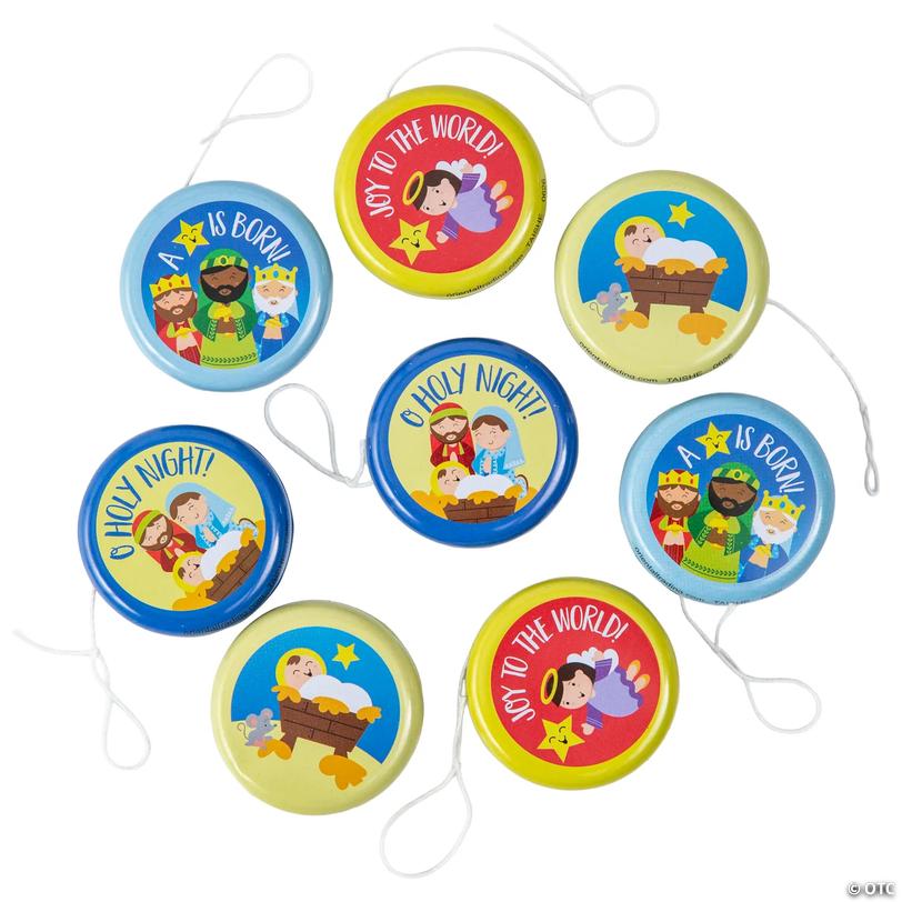 Nativity Religious Christmas YoYos - 8 pc Image