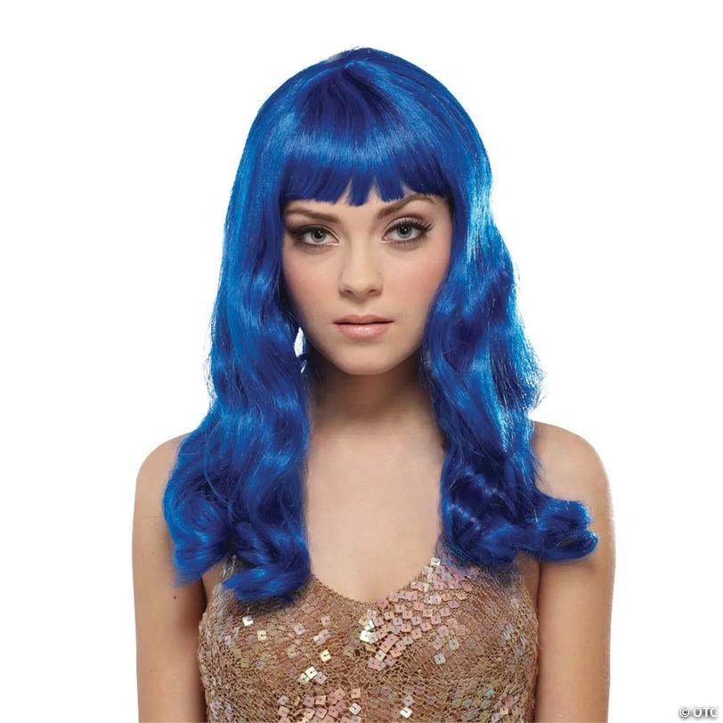 Adults Blue California Wig Image