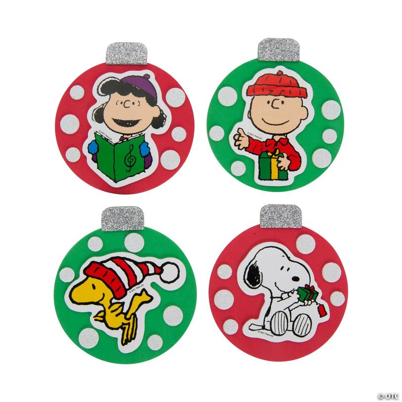 Peanuts<sup>&amp;#174;</sup> Christmas Ornament Magnet Craft Kit - Makes 12 Image