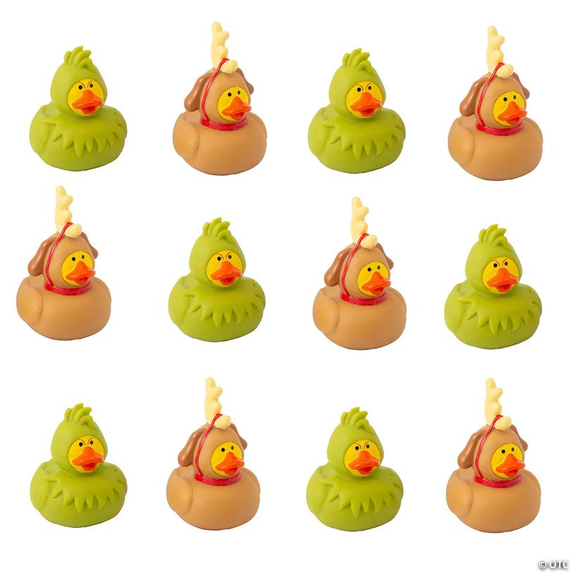 2 1/4" &amp;#8211; 3" Dr. Seuss&amp;#8482; The Grinch Christmas Character Rubber Ducks &amp;#8211; 12 Pc. Image