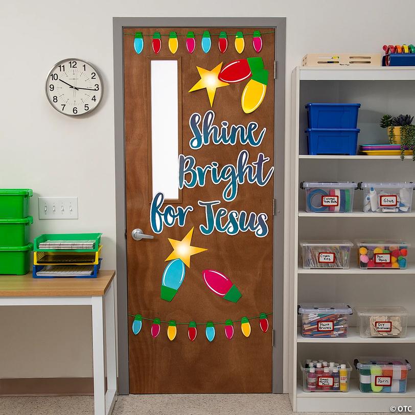 Shine Bright for Jesus Door Decorating Set - 6 pc Image
