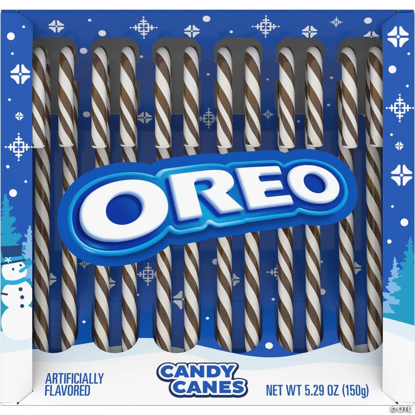 OREO Flavored Striped Candy Canes - 12 pc Image