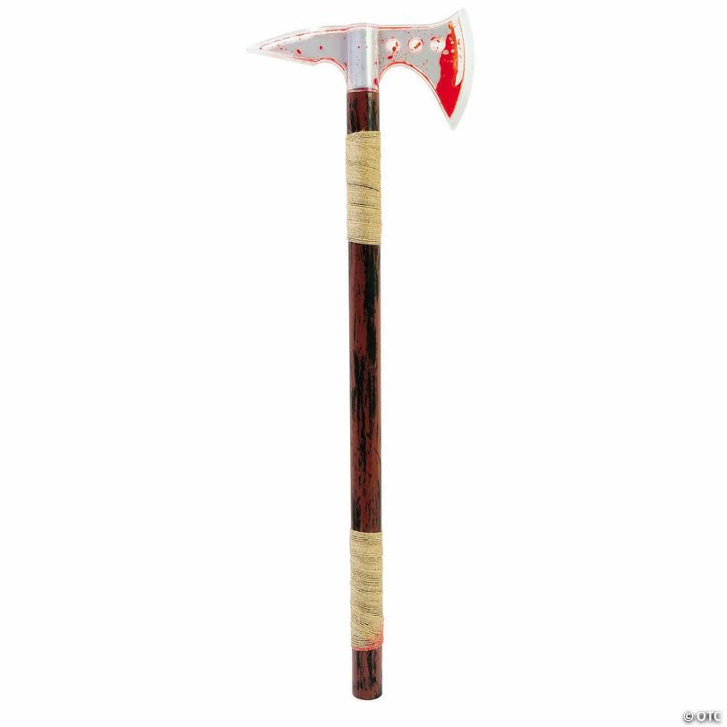 24" Bleeding Wood Plastic Axe Costume Accessory Image