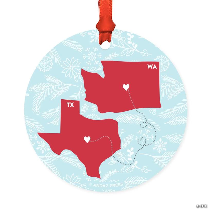 Wood MDF Ornament Texas & Washington | Oriental Trading