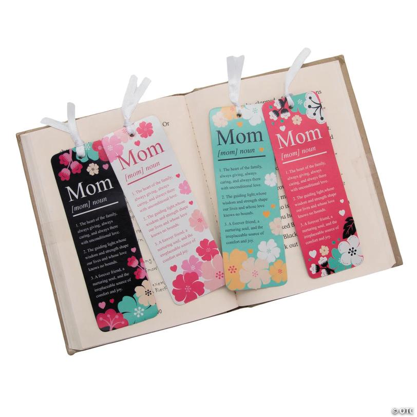 2" x 6" Mom Noun Multicolor Cardstock Bookmarks &amp;#8211; 24 Pc. Image