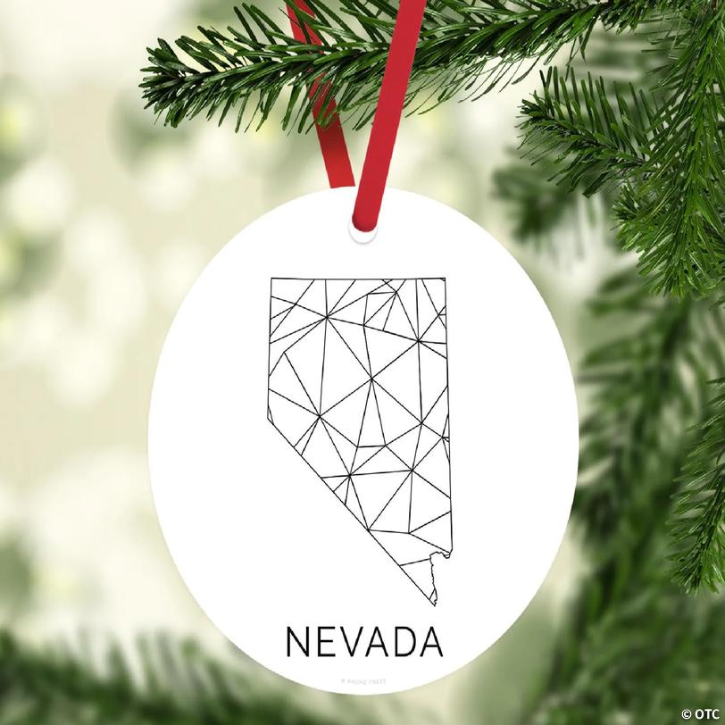 MDF Ornament Nevada Blk/Wh Geometric