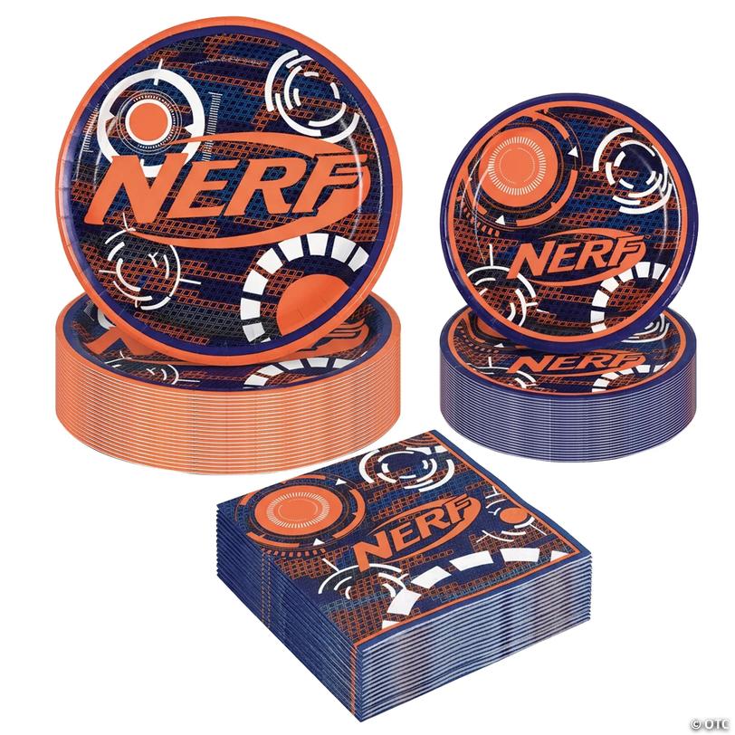 Nerf&amp;#8482; Party Tableware Kit for 24 Guests Image