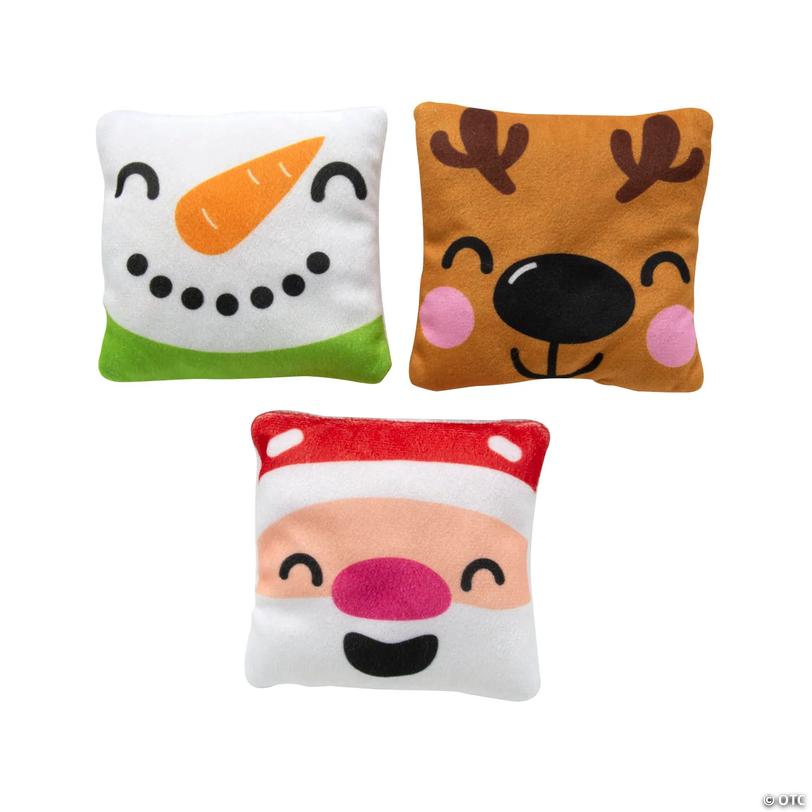Mini Square Stuffed Christmas Characters - 12 pc Image