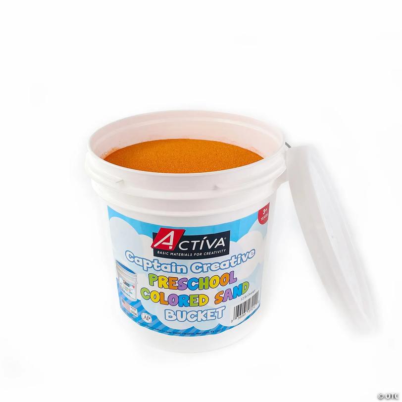 12.5 lbs. Activa<sup>&amp;#174;</sup> Orange Preschool Play Sand Bucket Image