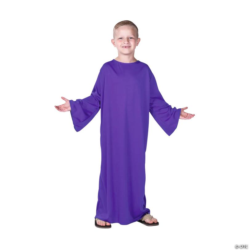 Kids Purple Nativity Gown - Small/Medium 4-8 Image