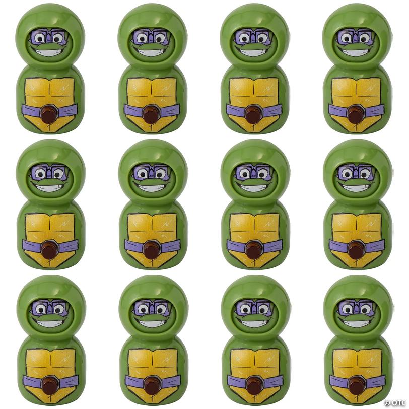 1 1/2" x 3" Teenage Mutant Ninja Turtles&amp;#8482; Plastic Clicker Spinner Toys &amp;#8211; 12 Pc. Image