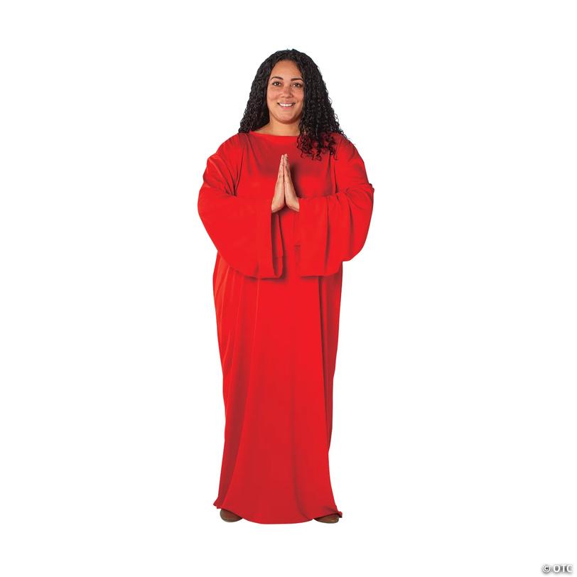 Adults Red Nativity Gown - Plus Size Image