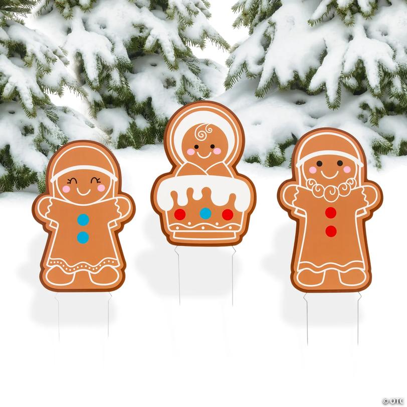 Gingerbread Nativity Yard Sign Set - 3 pc Image