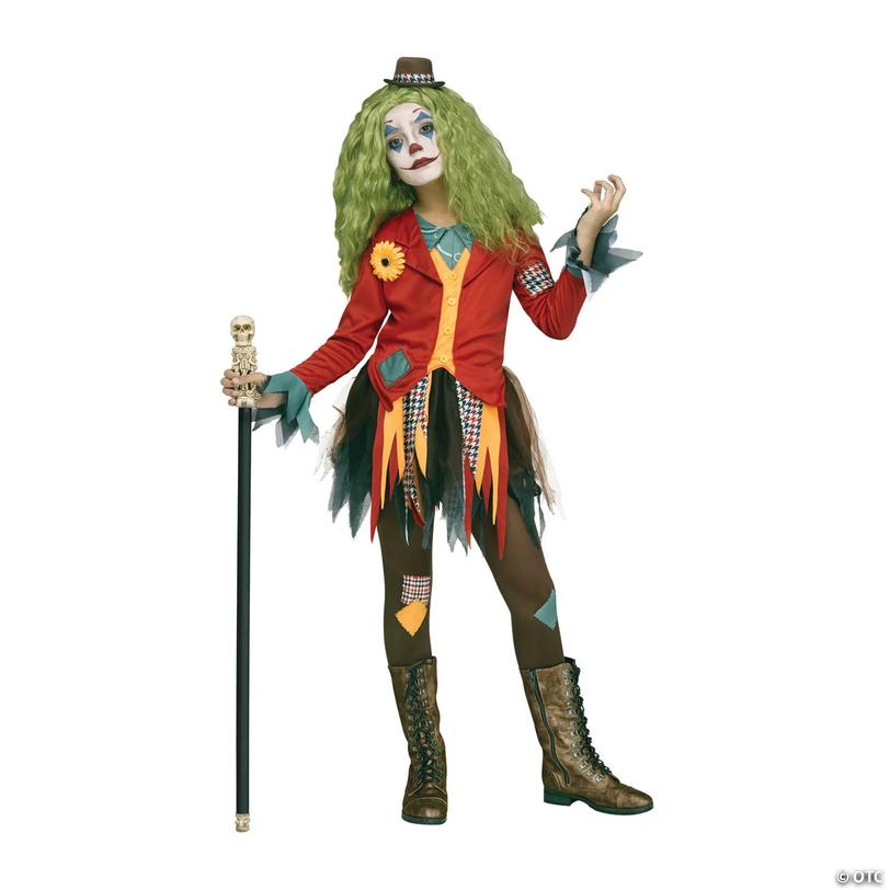 Girl's Rowdy Clown Costume - Extra Large Image