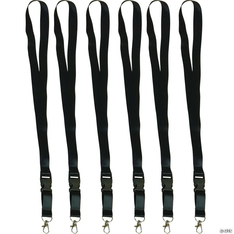 Teacher Created Resources Black Lanyard, Pack of 6 Image