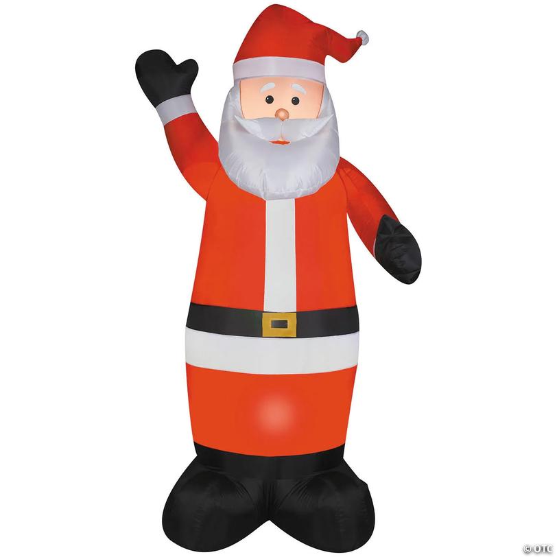 7 Ft. Airblown&amp;#174; Inflatable Waving Santa Christmas Outdoor Yard Decoration Image