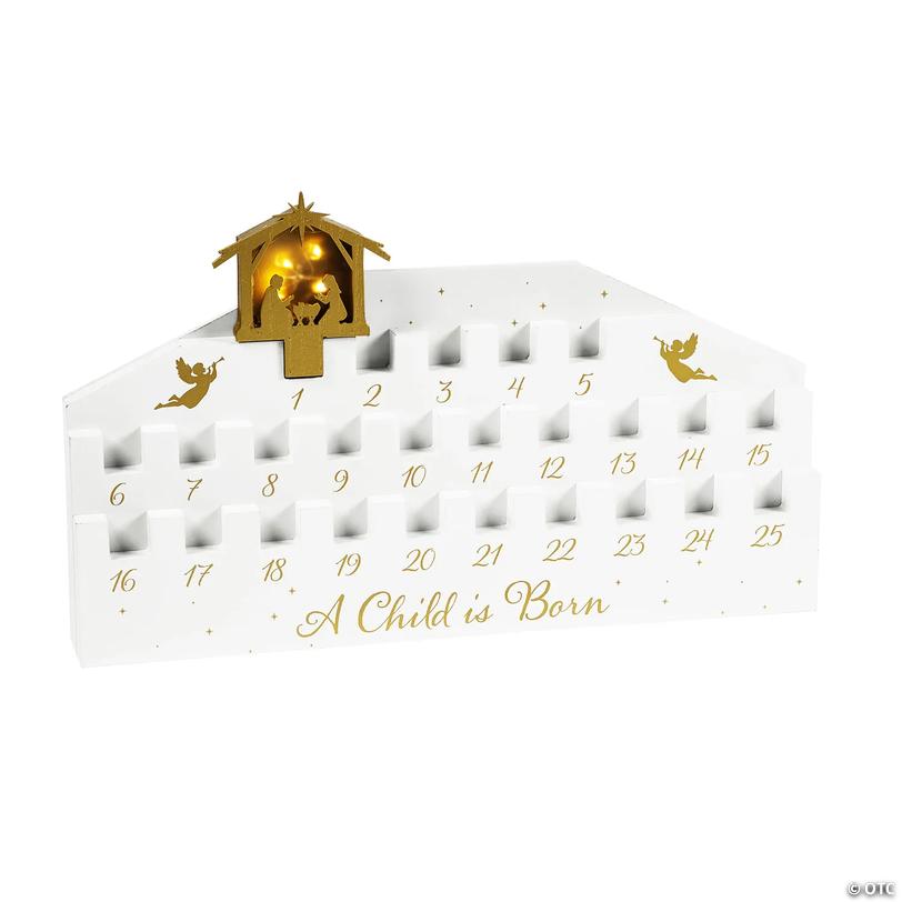 Religious Christmas Holy Family Advent Countdown Luminary Image